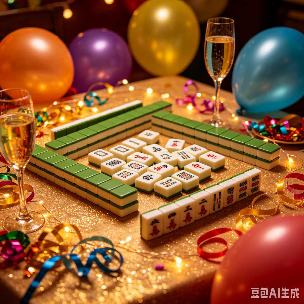 saturated color mahjong set print